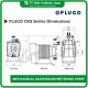 Pompa FLUGO CKS Series Mechanical Diaphragm Metering Pump