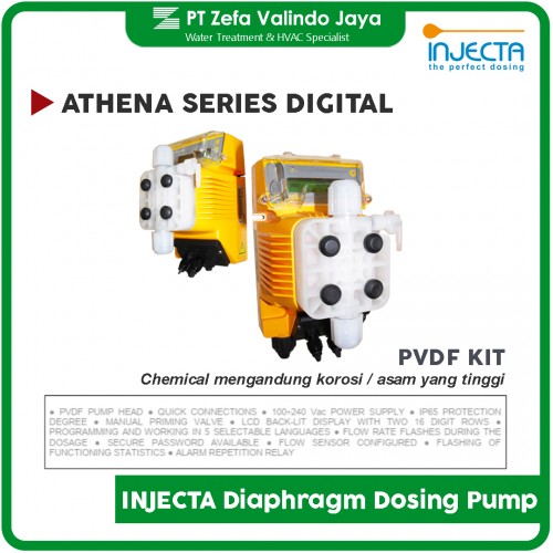 INJECTA ATHENA Diaphragm Pump Digital PVDF (Pompa Dosis Diafragma)
