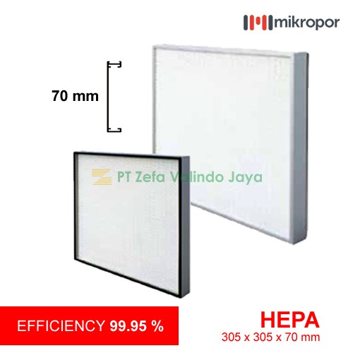 Mikropor HEPA / EPA Filter HFN Series Aluminium Profile HFN-305/305/70-13APU2G
