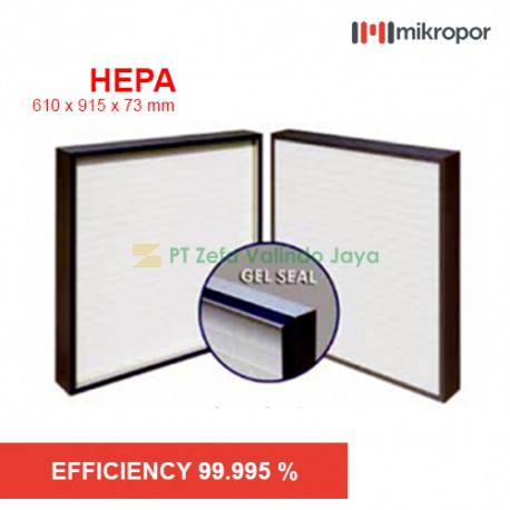 Mikropor HEPA / EPA Filter HFN SERIES GEL SEAL HFN 610/915/73-14APJ