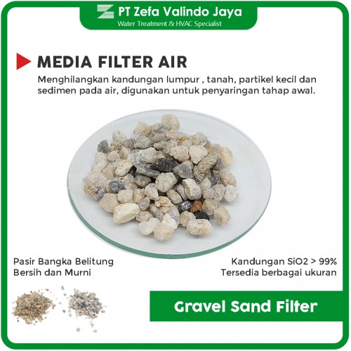 Gravel Sand Bangka Belitung Media Filter Penjernih Air