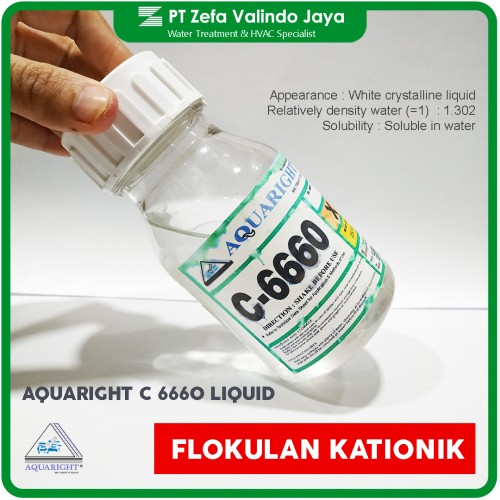 AQUARIGHT C6660 Liquid Kationik Flokulan untuk Substrat Organik