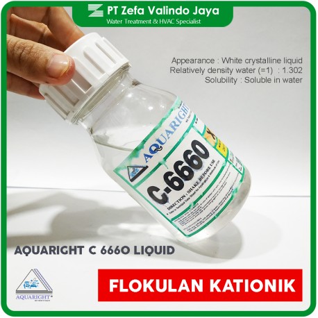 AQUARIGHT C6660 Liquid Kationik Flokulan untuk Substrat Organik