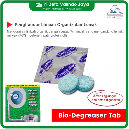 Bio Degreaser Tab Penghancur Lemak Minyak Limbah Organik dan Anti Sumbat Septic Tank