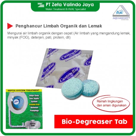 Bio Degreaser Tab Penghancur Lemak Minyak Limbah Organik dan Anti Sumbat Septic Tank