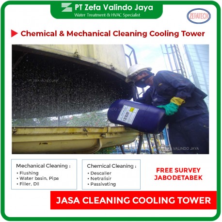 Jasa Pembersihan Cooling Tower, Chiller, kondensat, evaporator bekasi